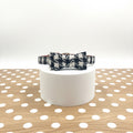 Collier Tissu Nœud Noir et Blanc pour Chien