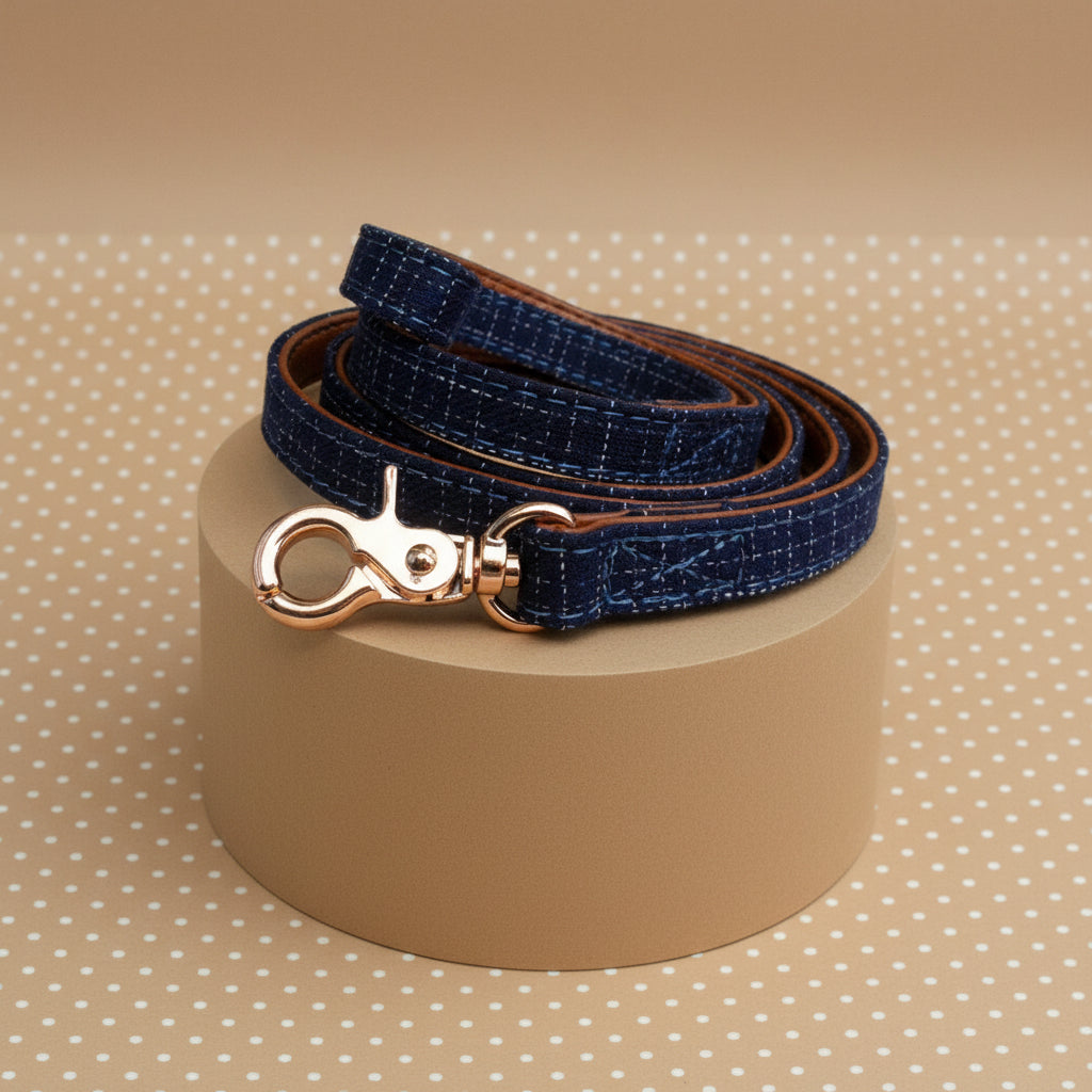 Laisse Jean Bleu pour Chien