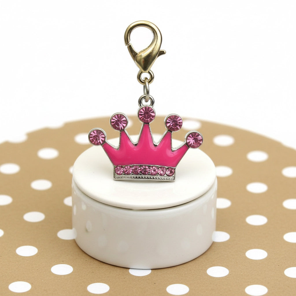 Breloque Couronne Princesse Cristal pour Animal