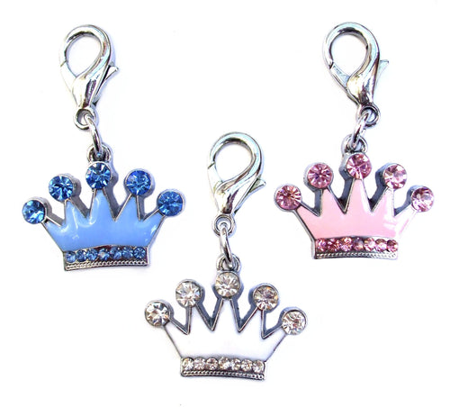 Breloque Couronne Prince Cristal pour Animal