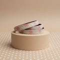 Laisse Tissu Fleurs pour Chien - Rose