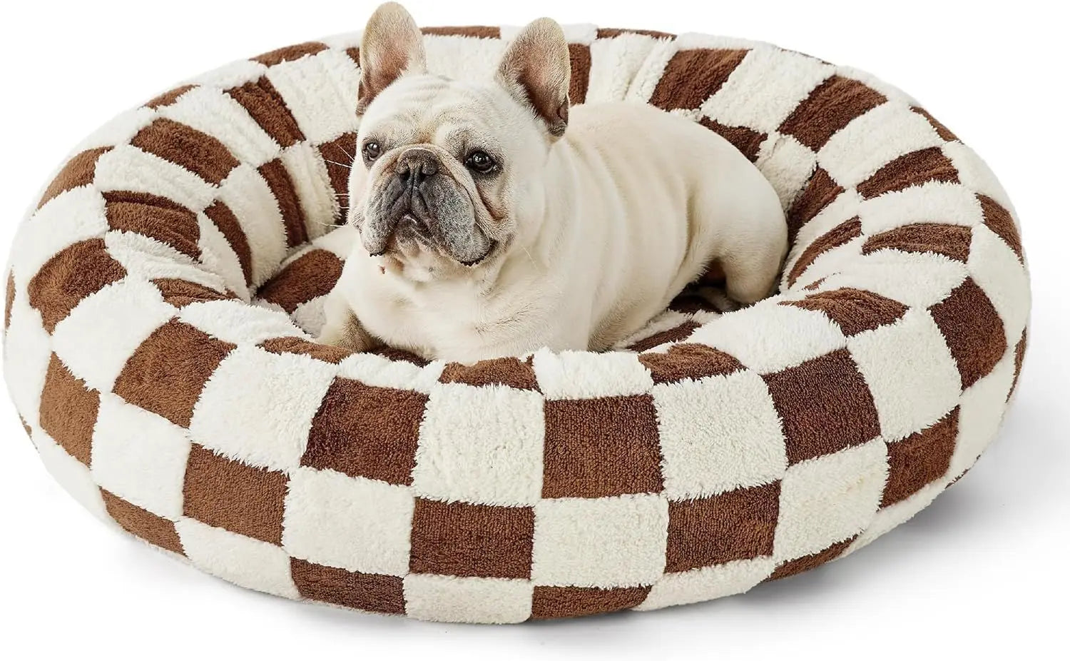 Lit Rond Moelleux pour Chien et Chat Toutes Saisons