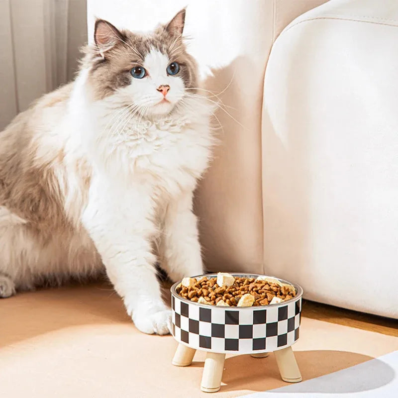 Gamelle Inox a pois pour Animaux