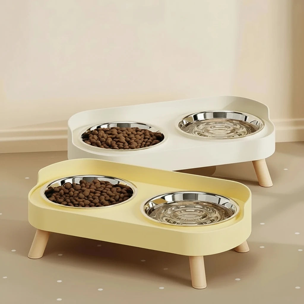 Gamelle Double Inox Colorée Surlevée