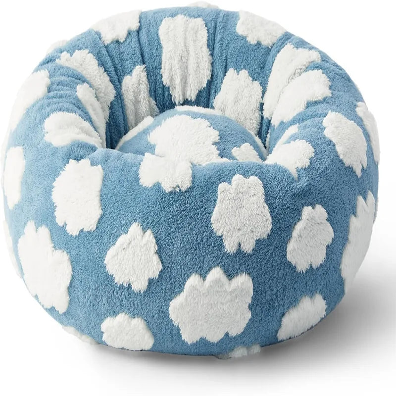 Lit Rond Moelleux pour Chien et Chat Toutes Saisons