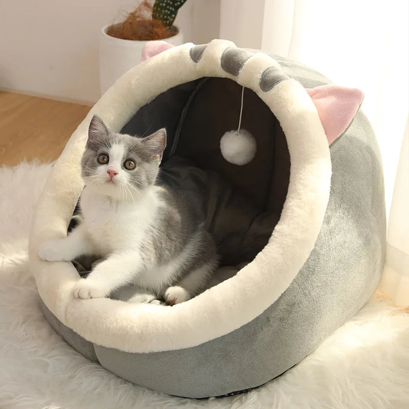 Lit Grotte pour Chat - Sommeil Profond