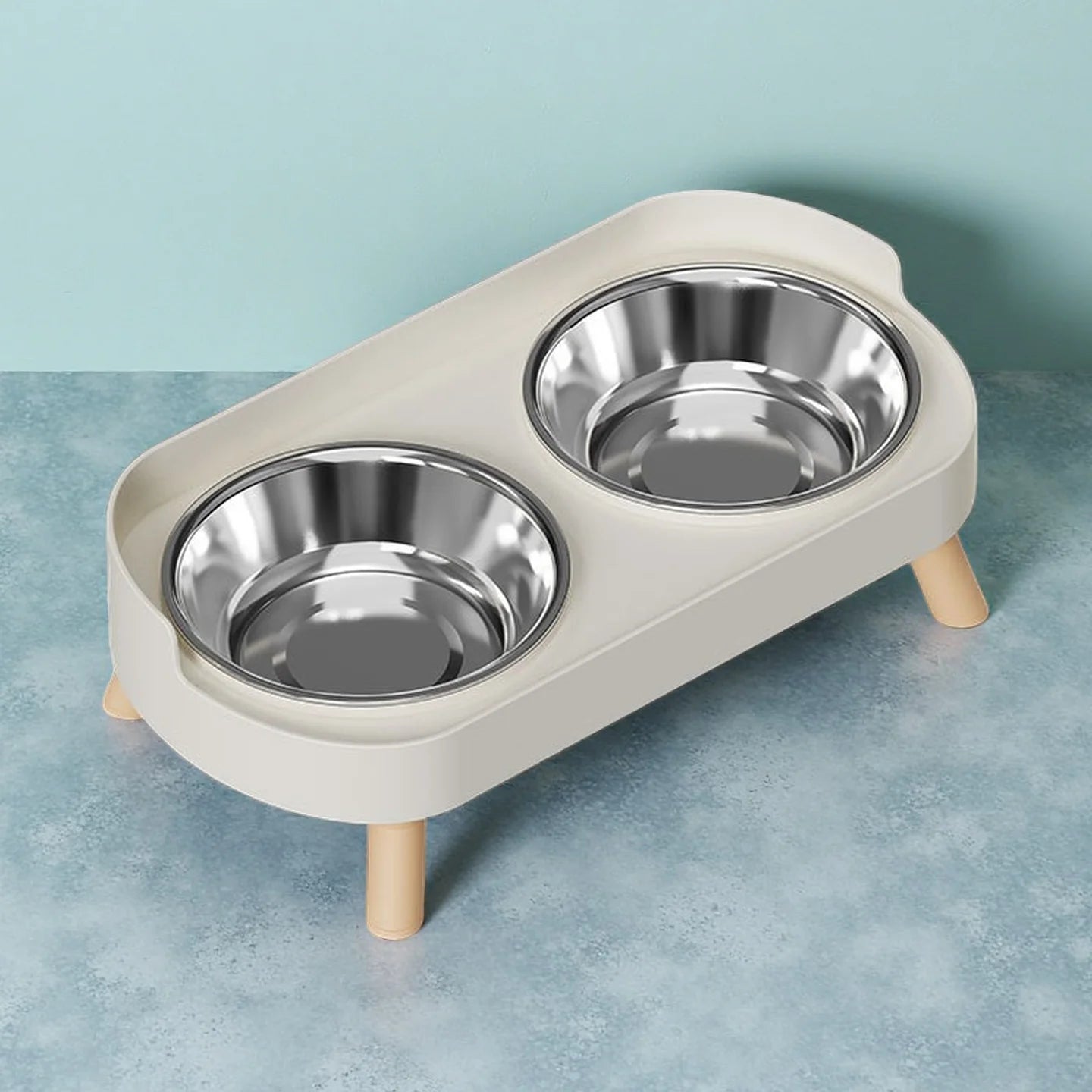 Gamelle Double Inox Colorée Surlevée