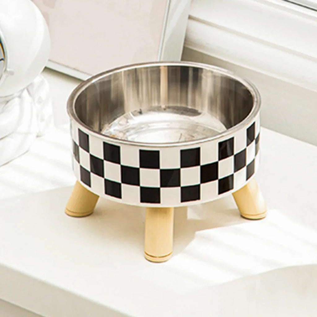 Gamelle Inox a pois pour Animaux