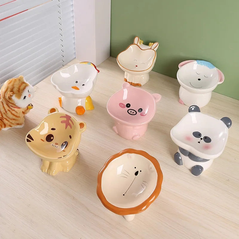 Bol Céramique Cartoon Mignon pour Chat et Chien