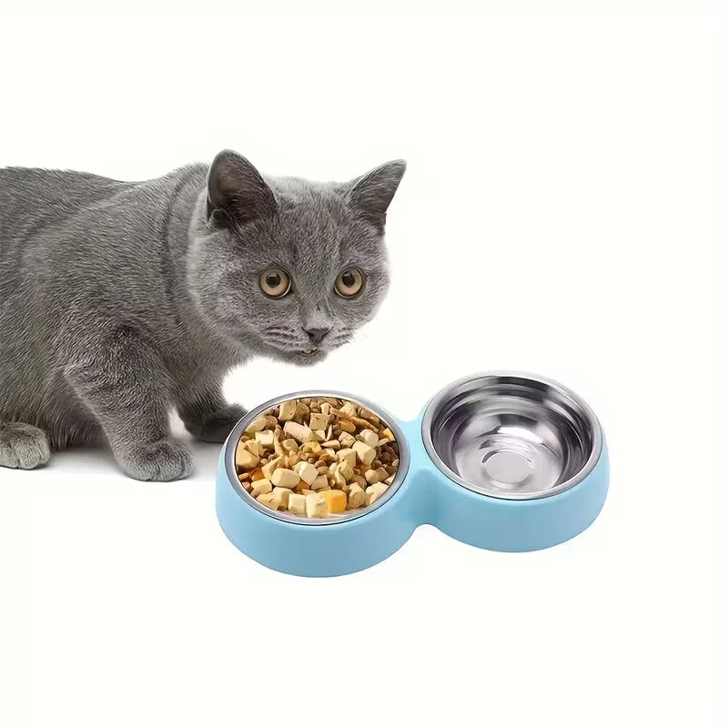 Double Gamelle Inox pour Chien et Chat