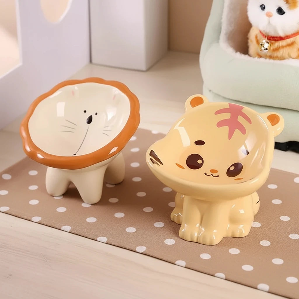 Bol Céramique Cartoon Mignon pour Chat et Chien