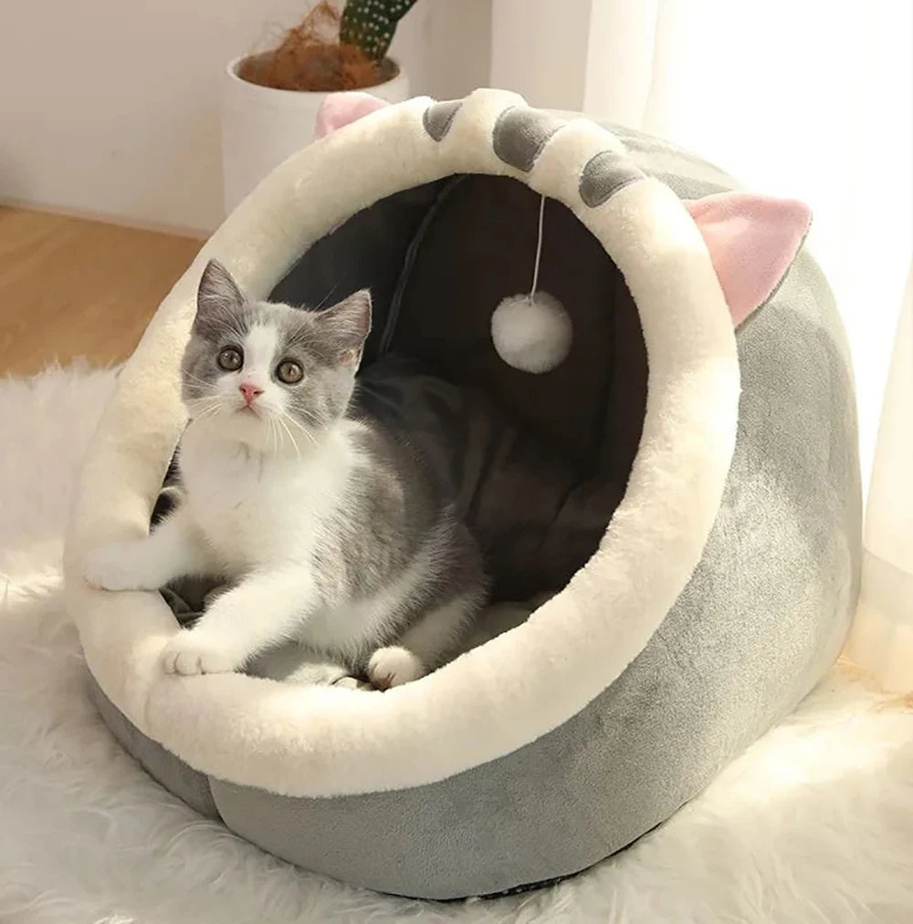 Lit Grotte pour Chat - Sommeil Profond