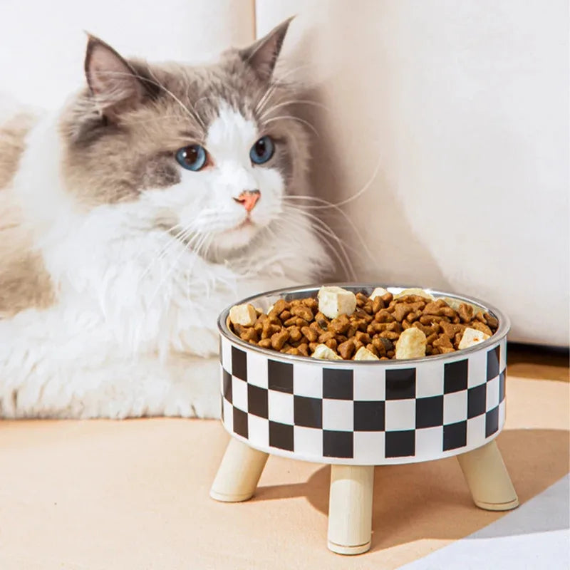 Gamelle Inox a pois pour Animaux