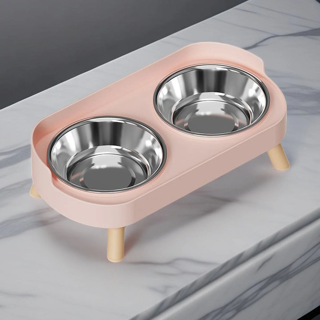 Gamelle Double Inox Colorée Surlevée