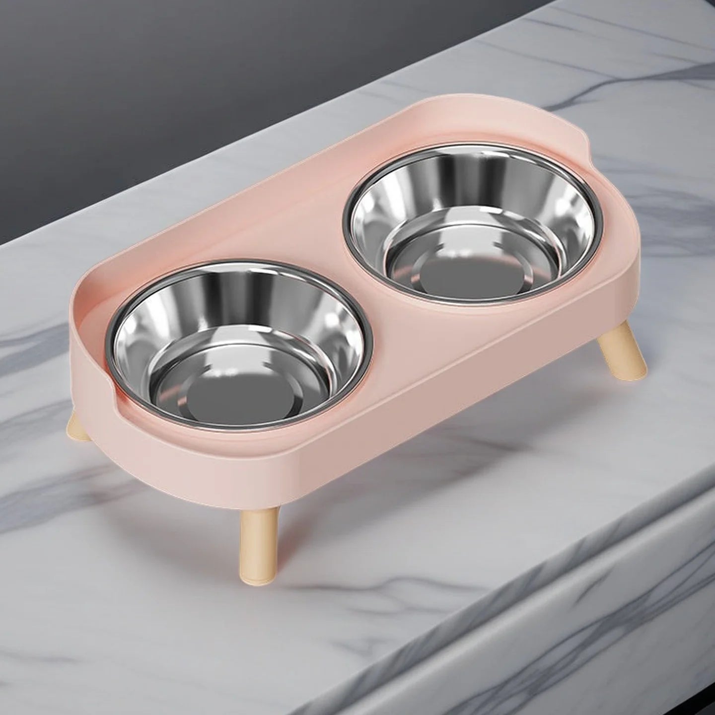 Gamelle Double Inox Colorée Surlevée
