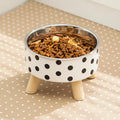 Gamelle Inox a pois pour Animaux