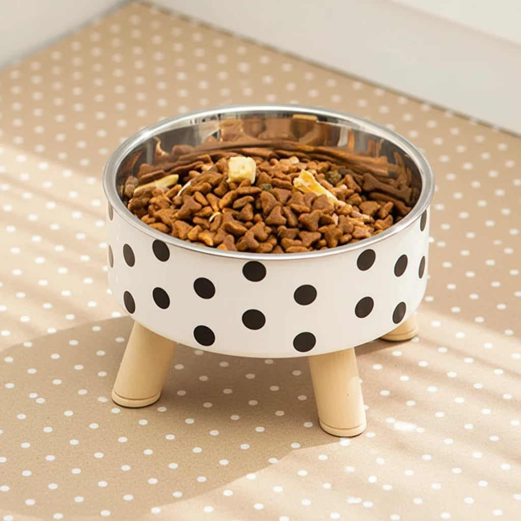 Gamelle Inox a pois pour Animaux