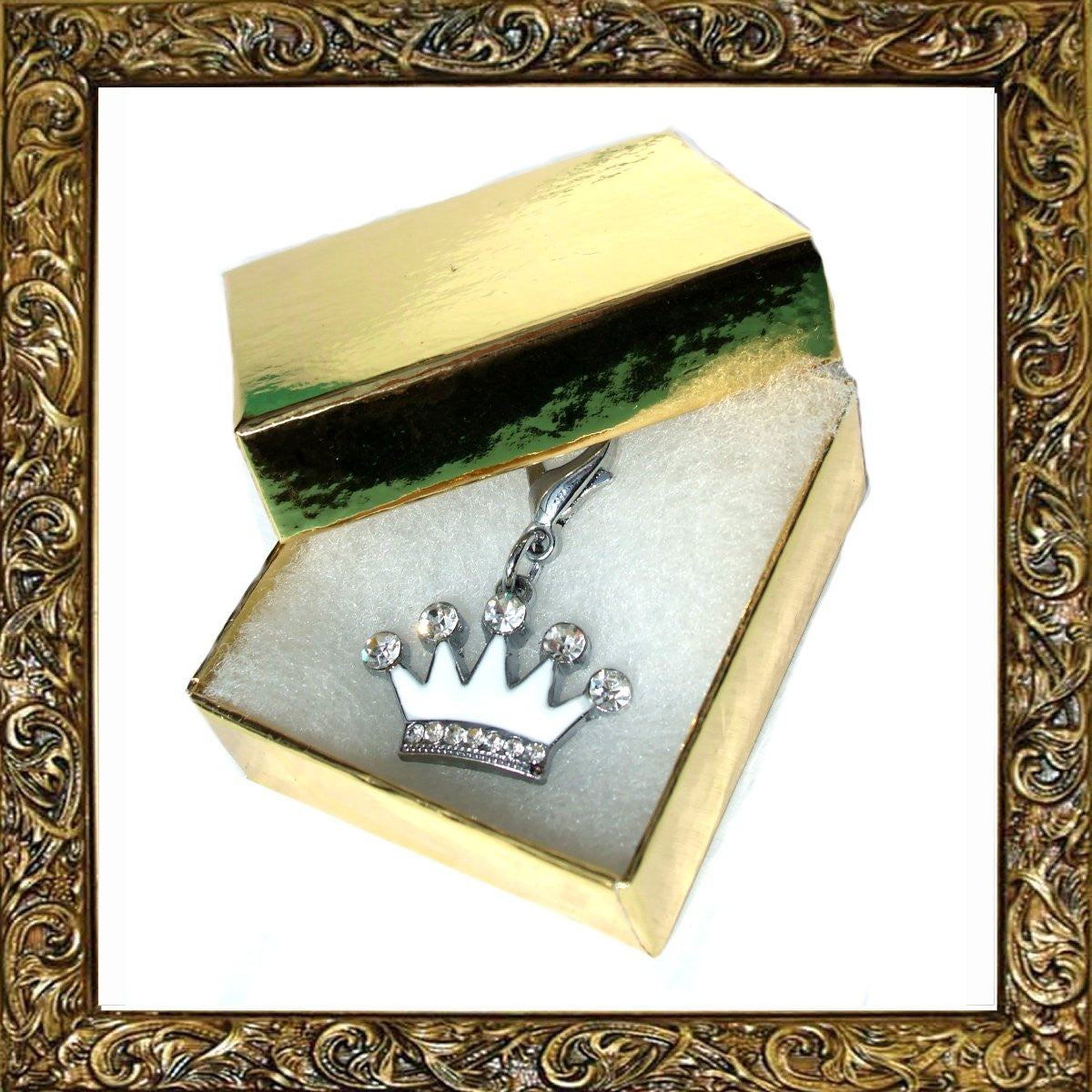 Breloque Couronne Prince Cristal pour Animal