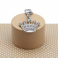 Breloque Couronne Cristal Argent pour Chien et Chat